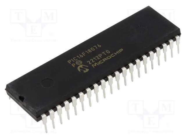 IC: microcontrolador PIC, 28kB, ADC,DAC,EUSART,I2.