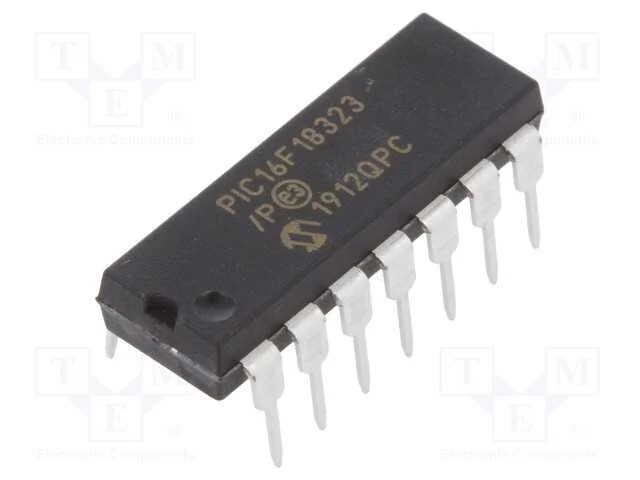 IC: microcontrolador PIC, PIC16