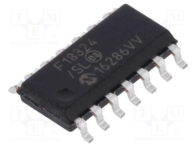 IC: microcontrolador PIC, 7kB, 32MHz, 2,3&divide;5,5VDC,.