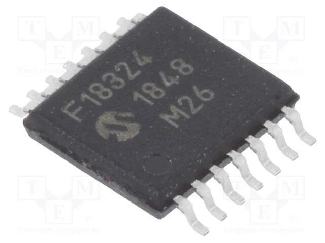 IC: microcontrolador PIC, 7kB, 32MHz, 2,3&divide;5,5VDC,.