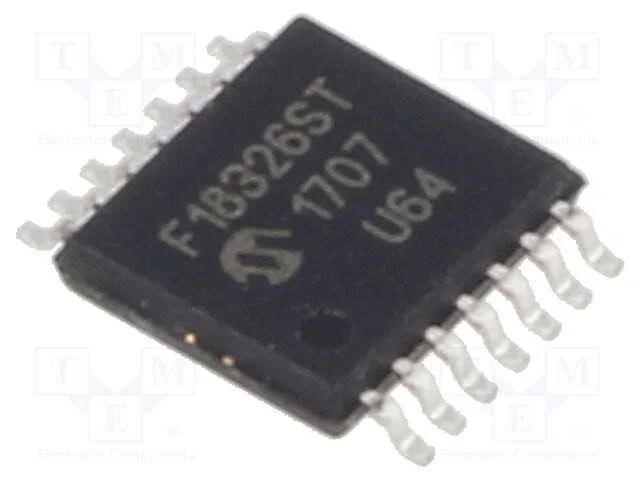 IC: microcontrolador PIC, 26kB, 32MHz, 2,3&divide;5,5VDC.