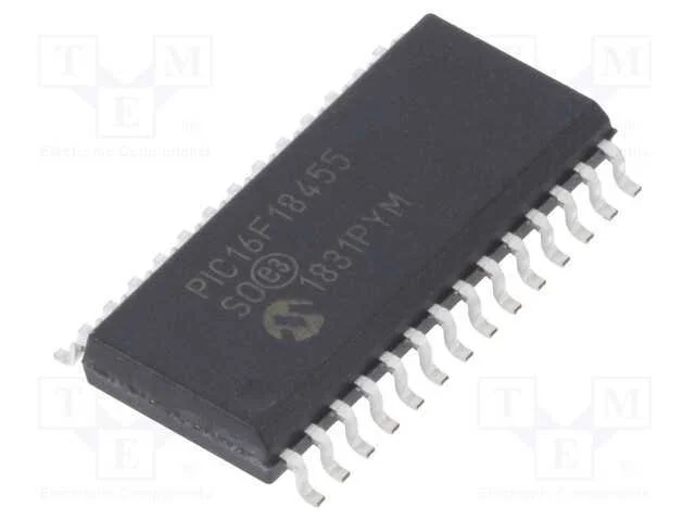 IC: microcontrolador PIC, 14kB, 32MHz, 2,3&divide;5,5VDC.