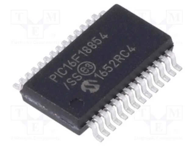 IC: microcontrolador PIC, 7kB, 32MHz, 2,3&divide;5,5VDC,.