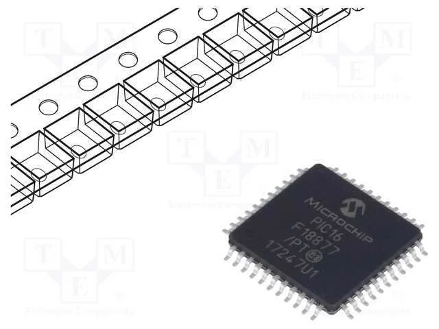 IC: microcontrolador PIC, 56kB, 32MHz, 2,3&divide;5,5VDC.
