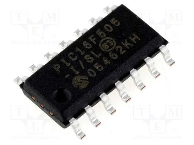 IC: microcontrolador PIC, 1,5kB, 20MHz, ICSP, 2&divide;5.