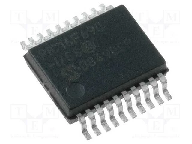 IC: microcontrolador PIC, 7kB, 20MHz, 2&divide;5,5VDC, S.