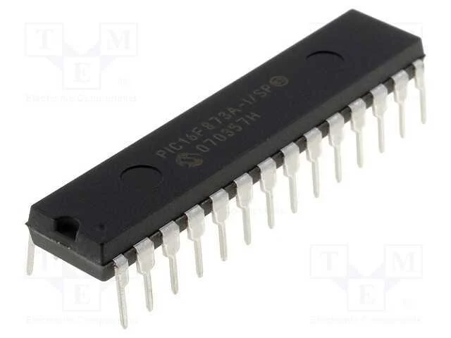 IC: microcontrolador PIC, 7kB, 20MHz, A/E/USART,M.