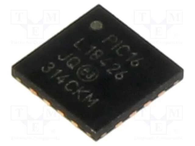 IC: microcontrolador PIC, 28kB, 32MHz, 1,8&divide;3,6VDC.