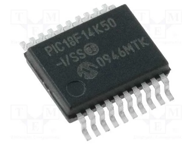 IC: microcontrolador PIC, 16kB, 48MHz, 1,8&divide;5,5VDC.