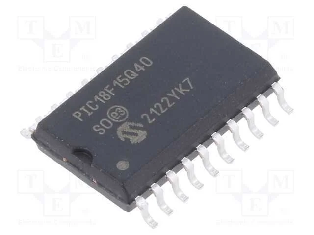 IC: microcontrolador PIC, 32kB, 64MHz, I2C,SPI x2.