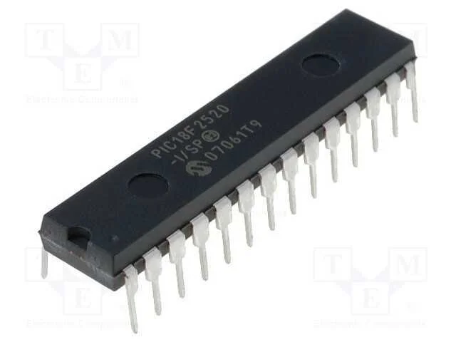 IC: microcontrolador PIC, 32kB, 40MHz, 4,2&divide;5,5VDC.