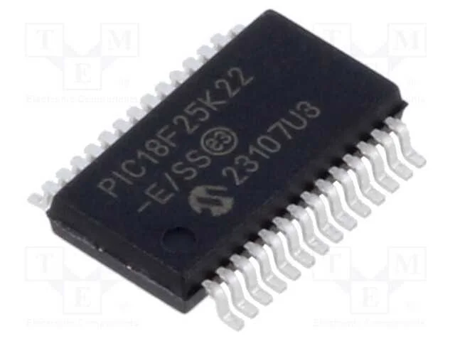 IC: microcontrolador PIC, 64MHz, 2,3&divide;5,5VDC, SMD,.