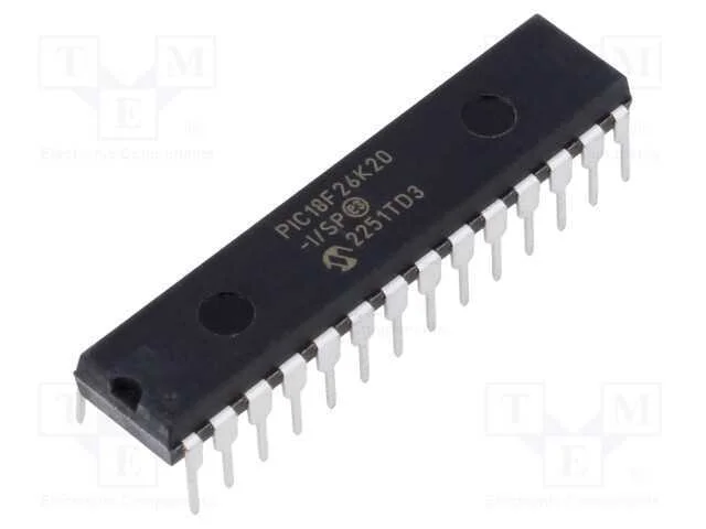 IC: microcontrolador PIC, 64MHz, 1,8&divide;3,6VDC, THT,.