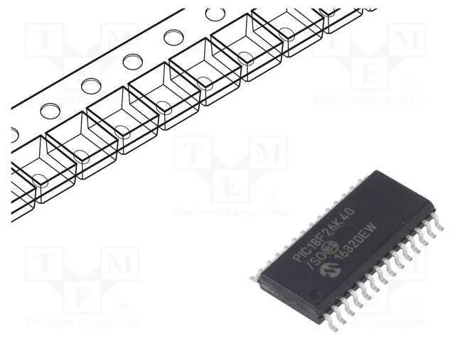 IC: microcontrolador PIC, 64kB, 64MHz, I2C x2,LIN.