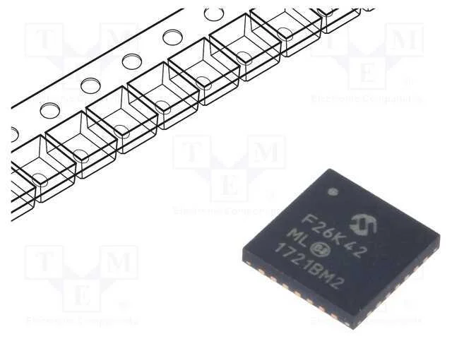 IC: microcontrolador PIC, 64kB, 64MHz, 2,3&divide;5,5VDC.