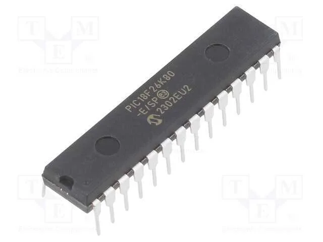 IC: microcontrolador PIC, 64MHz, 1,8&divide;5VDC, THT, D.