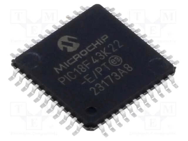 IC: microcontrolador PIC, 64MHz, 2,3&divide;5,5VDC, SMD,.