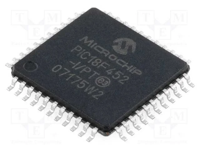 IC: microcontrolador PIC, 32kB, 40MHz, 4,2&divide;5,5VDC.