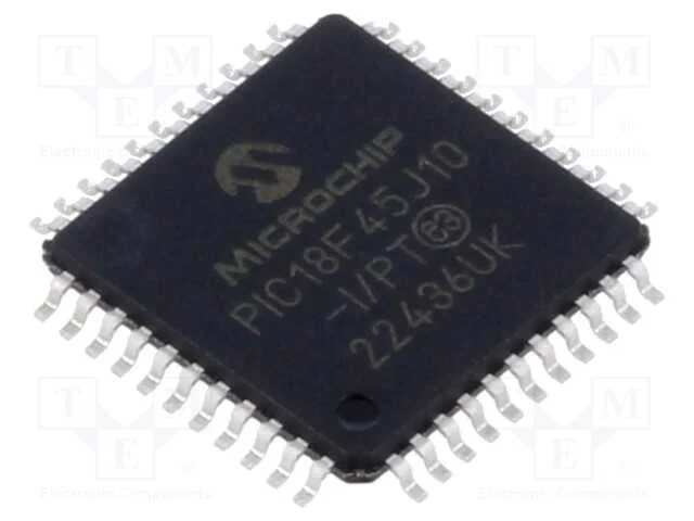 IC: microcontrolador PIC, 40MHz, 2,7&divide;3,6VDC, SMD,.