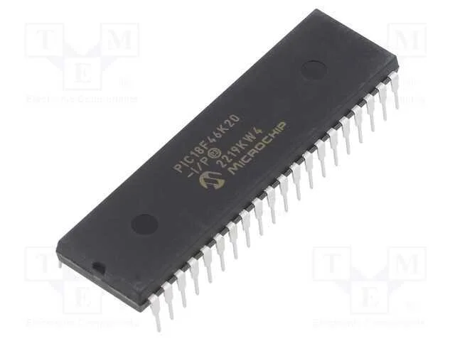 IC: microcontrolador PIC, 64MHz, 1,8&divide;3,6VDC, THT,.
