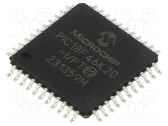 IC: microcontrolador PIC, 64MHz, 1,8&divide;3,6VDC, SMD,.