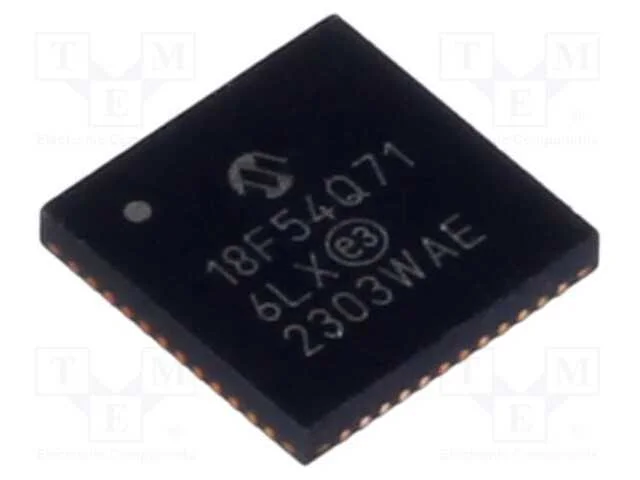IC: microcontrolador PIC, 16kB, 64MHz, 1,8&divide;5,5VDC.