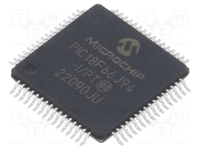 IC: microcontrolador PIC, 64MHz, 2&divide;3,6VDC, SMD, T.