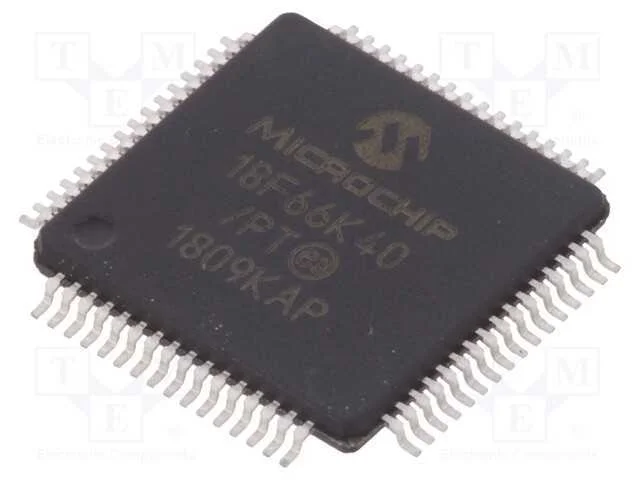 IC: microcontrolador PIC, 64kB, 64MHz, I2C x2,LIN.