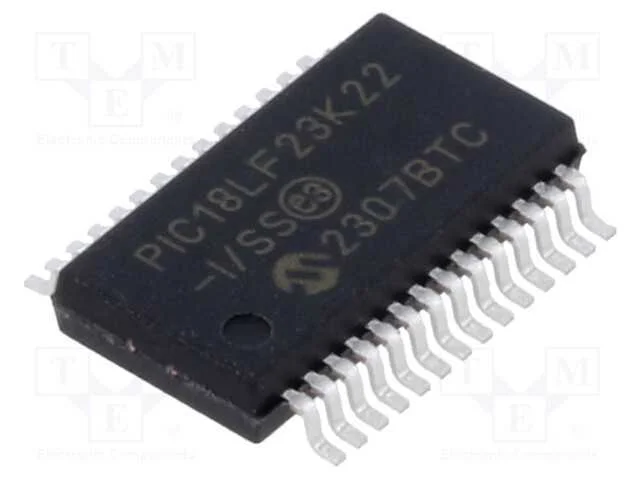 IC: microcontrolador PIC, 64MHz, 1,8&divide;3,6VDC, SMD,.