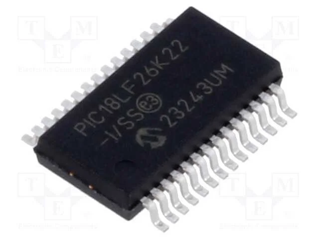 IC: microcontrolador PIC, 64MHz, 1,8&divide;3,6VDC, SMD,.