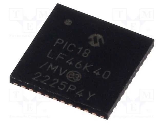 IC: microcontrolador PIC, 64MHz, 1,8&divide;3,6VDC, SMD,.
