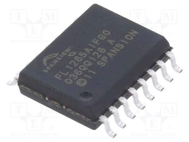 IC: mem&oacute;ria FLASH, 128MbFLASH, SPI, 133MHz, 2,7&divide;3.