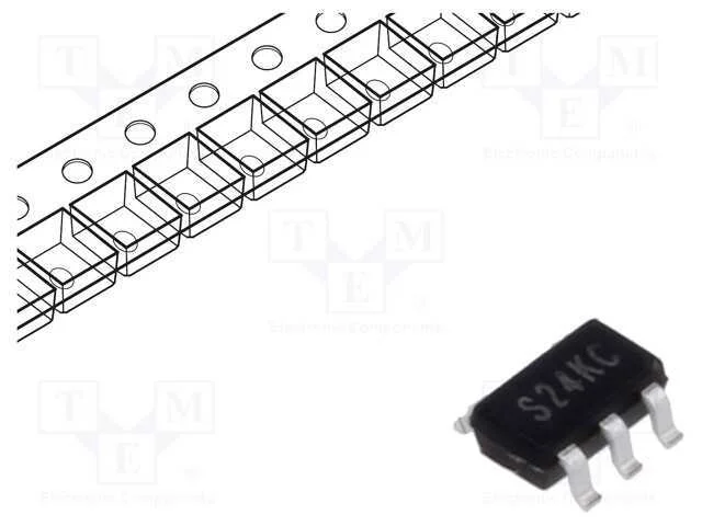 IC: amplificador operacional, SOT23-5, 1,4&divide;5,5VDC.