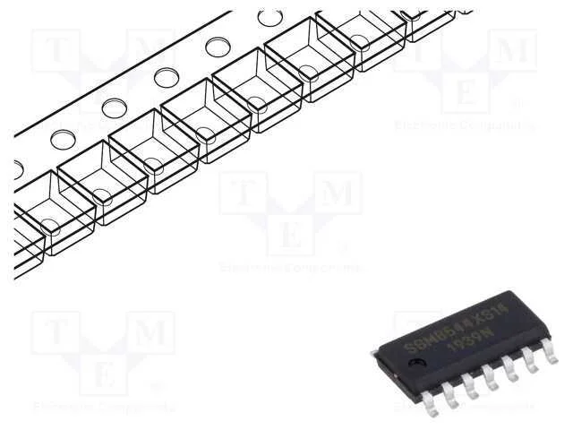 IC: amplificador operacional, SO14, 2,1&divide;5,5VDC, r.