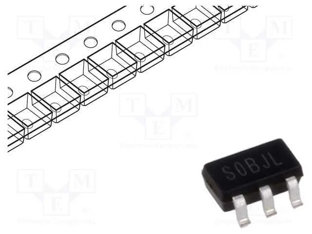 IC: amplificador operacional, SOT23-5, 2,5&divide;5,5VDC.
