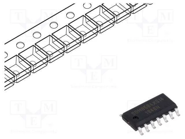 IC: amplificador operacional, SO14, 2,5&divide;5,5VDC, r.