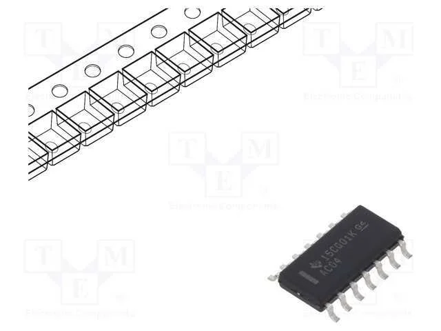 IC: digital, NOT, Ch: 6, CMOS, SMD, SO14, 2&divide;6VDC,.