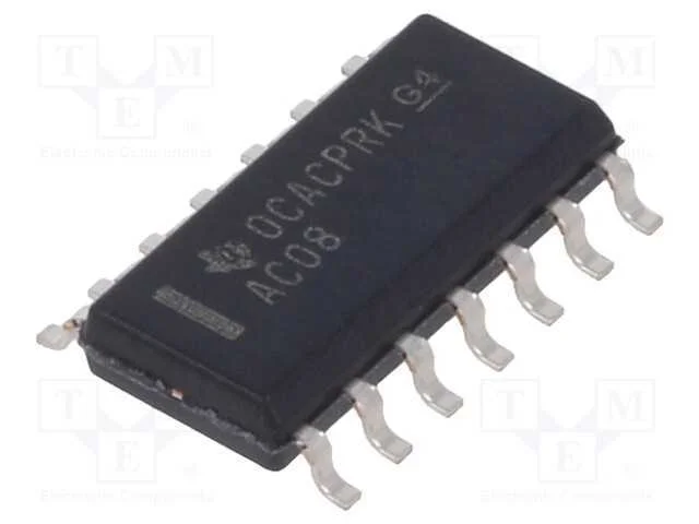 IC: digital, AND, Ch: 4, IN: 2, CMOS, SMD, SO14, .