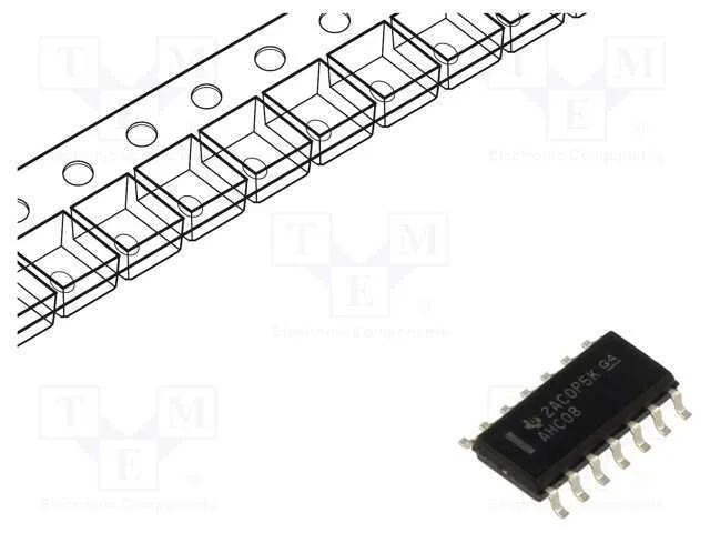 IC: digital, AND, Ch: 4, IN: 2, SMD, SO14, 2&divide;5,5V.