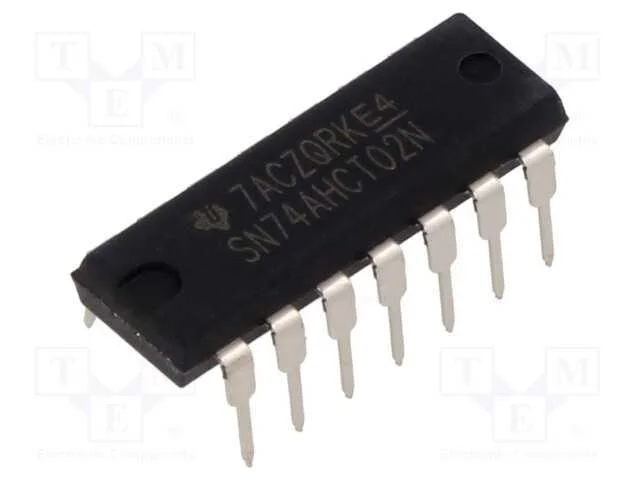 IC: digital, NOR, Ch: 4, IN: 2, CMOS,TTL, THT, DI.