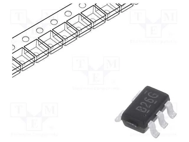 IC: digital, bus buffer, Ch: 1, SMD, SOT23-5, 4,5.