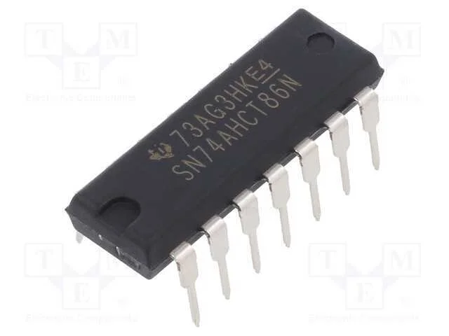 IC: digital, XOR, Ch: 4, IN: 2, CMOS,TTL, THT, DI.