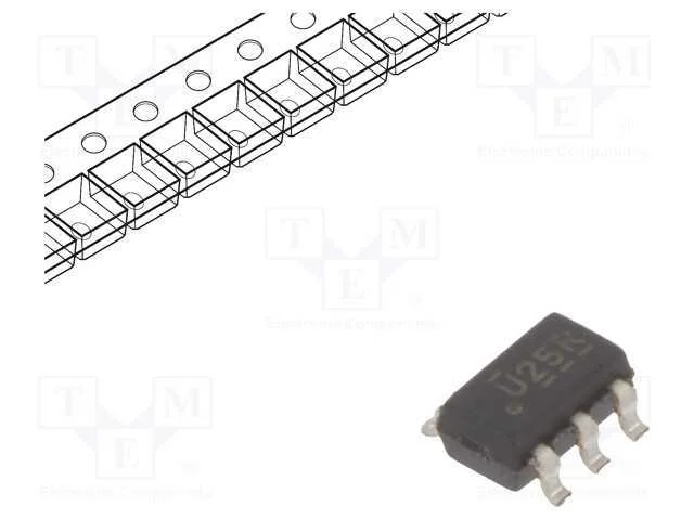 IC: digital, bus buffer, Ch: 1, CMOS, SMD, SOT23,.