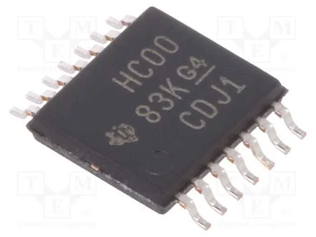 IC: digital, NAND, Ch: 4, IN: 2, SMD, TSSOP14, 2&divide;.