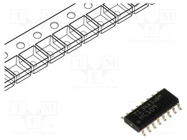 IC: digital, flip-flop JK, Ch: 2, SMD, SO16, HC