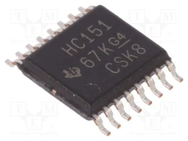 IC: digital, 8 to 1 line,multiplexor,seletor de d.