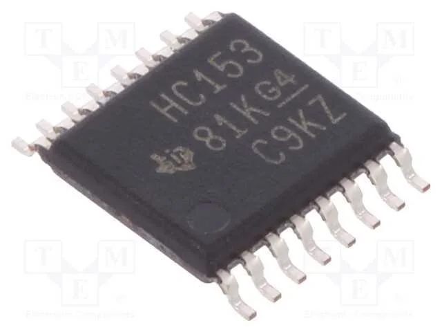 IC: digital, 4 to 1 line,multiplexor,seletor de d.