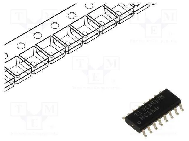 IC: digital, 8bit,registo de deslocamento, SMD, S.