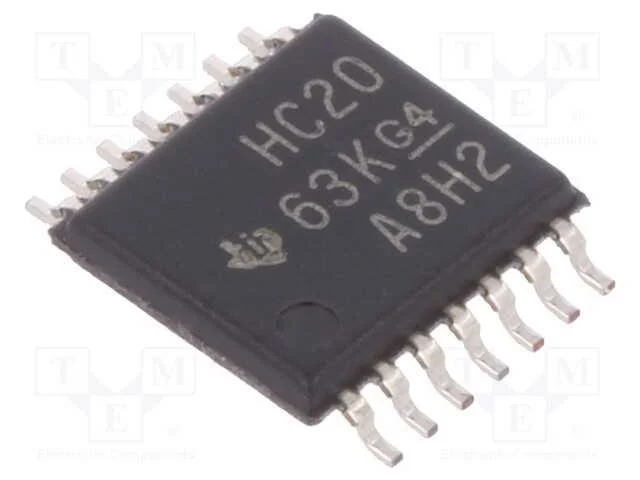 IC: digital, NAND, Ch: 2, IN: 4, SMD, TSSOP14, 2&divide;.