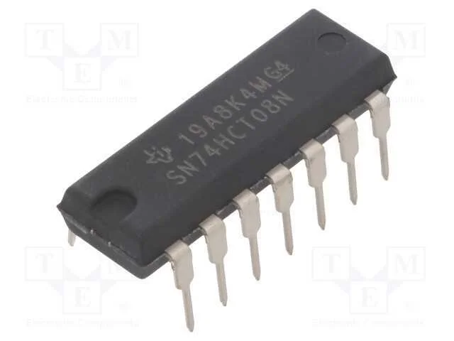 IC: digital, AND, Ch: 4, IN: 2, CMOS,TTL, THT, DI.